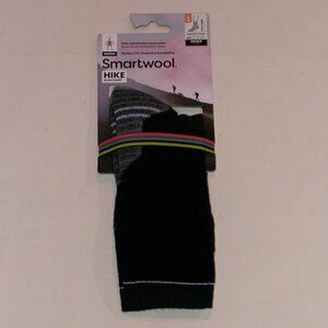 SmartWool Hike Targeted Cushion Unisex Crew Socks Women's Large Black NWT